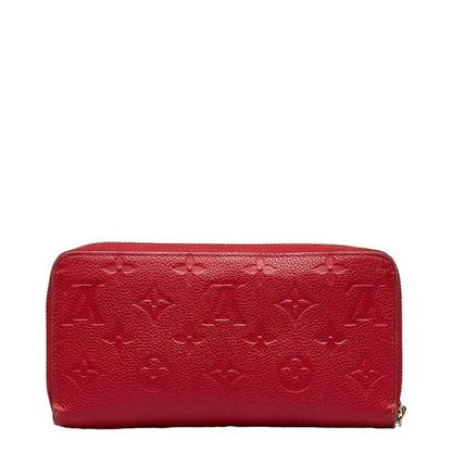 Louis Vuitton Monogram Implant Jeep Wallet Long Wallet M63691 Scarlet Red Car Friser Ladies Louis Vuitton