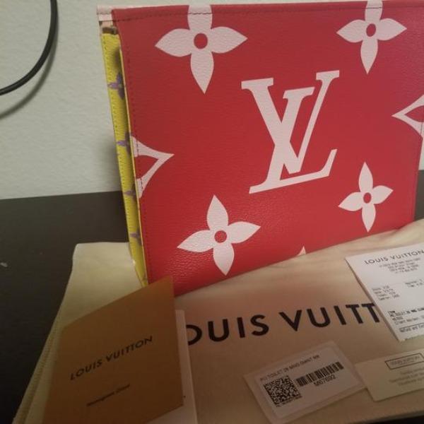 Louis Vuitton Toilet Pouch XL Monogram Rouge