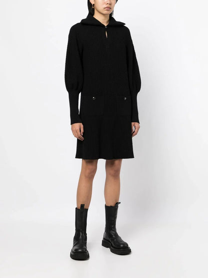 Knit Collared Dress