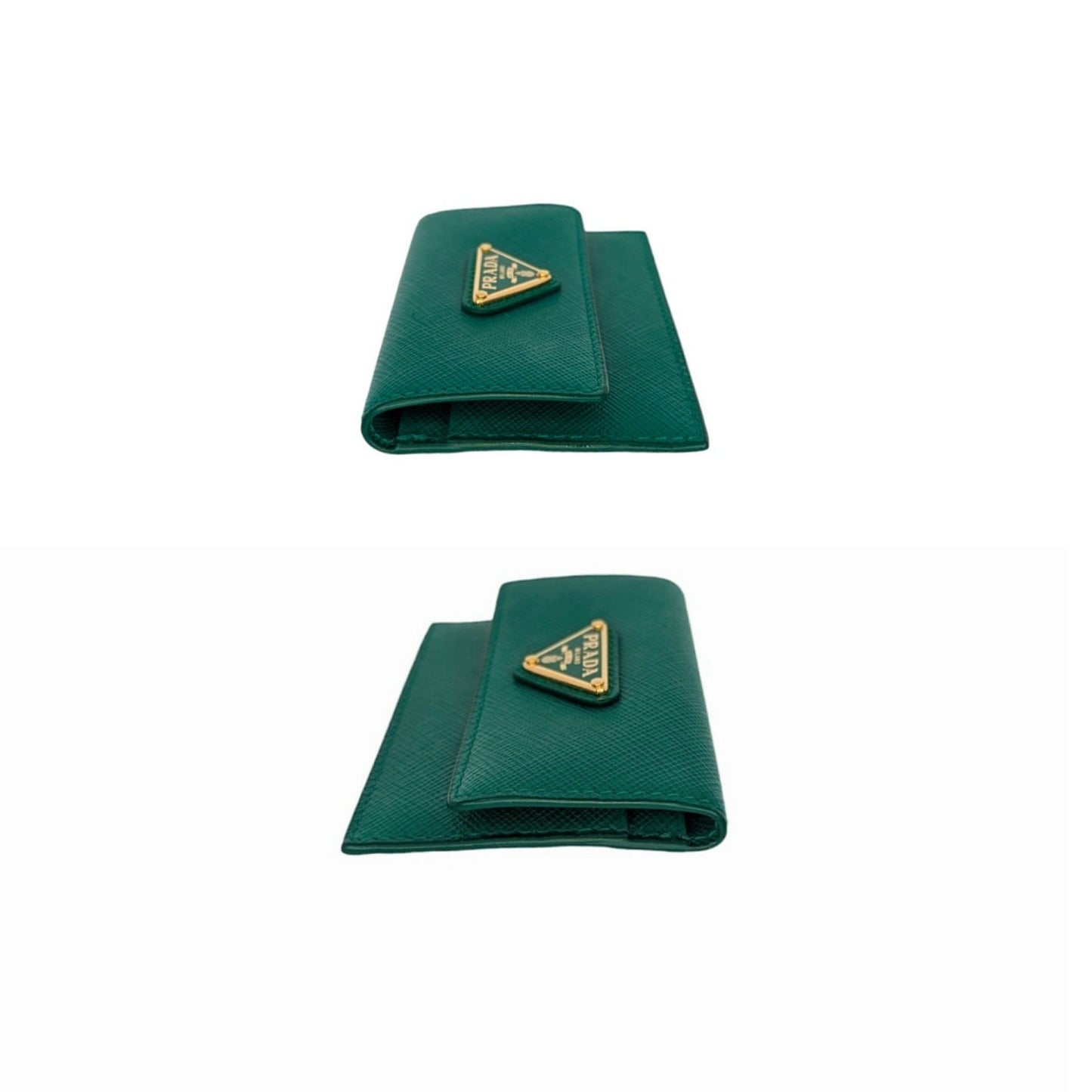 Prada Mango Saffiano Lux Leather  Holder
