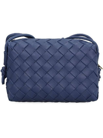 Luxury Bottega Veneta Loop Camera Mini Cross Bag Navy