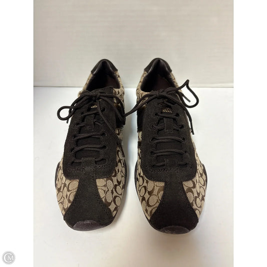 Shoes Designer By Coach In Brown, Size: 9.5