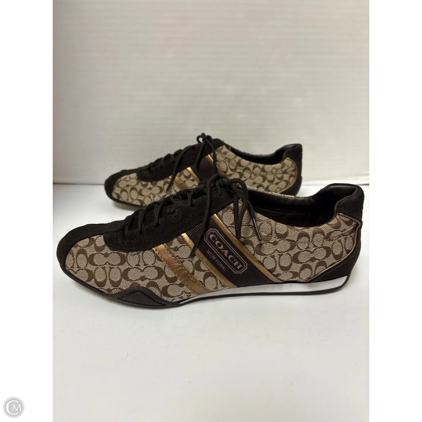 Shoes Designer By Coach In Brown, Size: 9.5