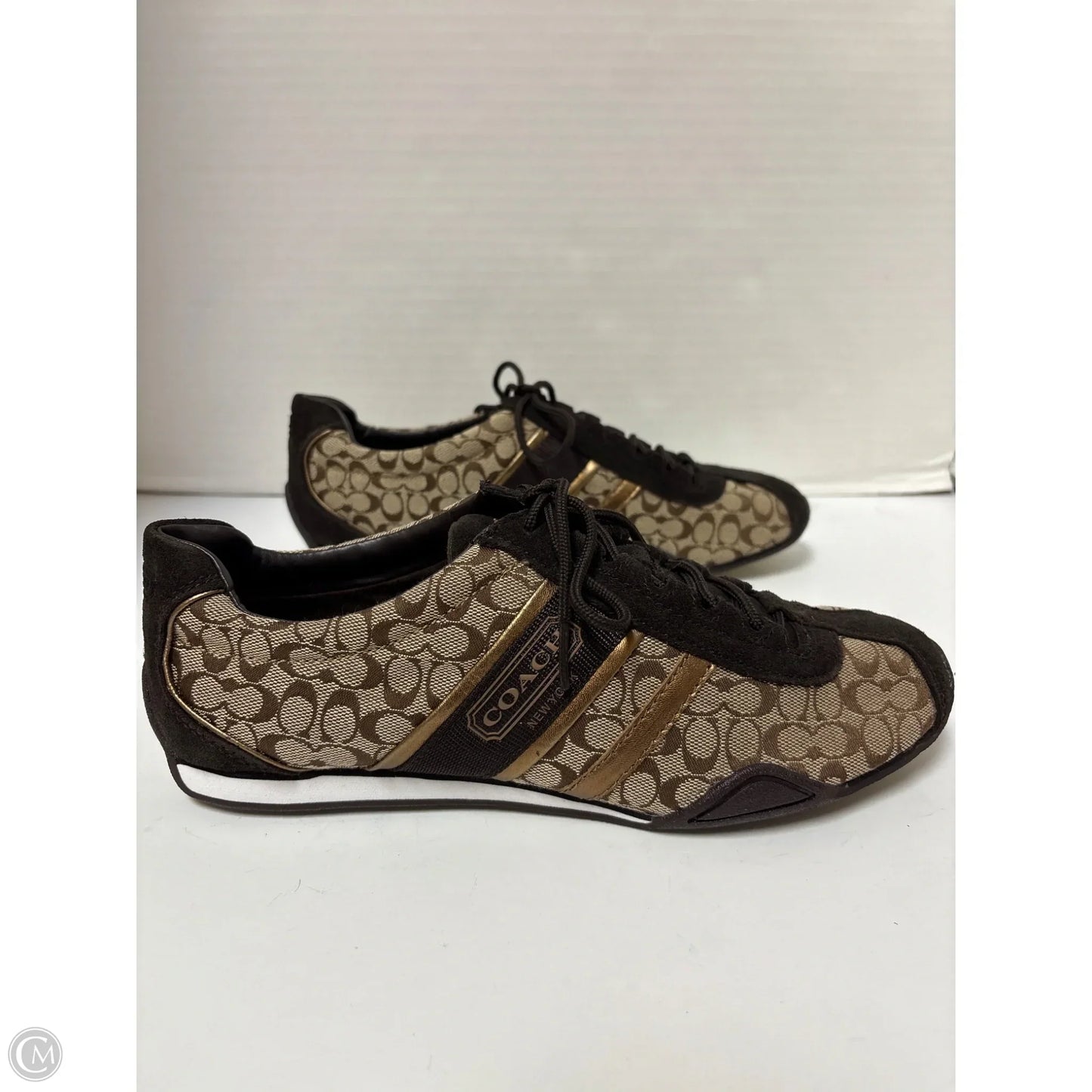 Shoes Designer By Coach In Brown, Size: 9.5