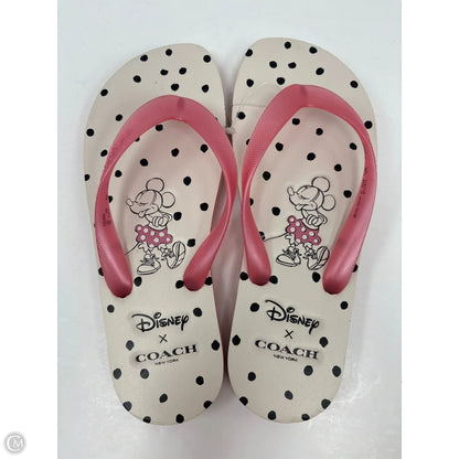 Sandals Designer By Coach In Pink, Size: 6