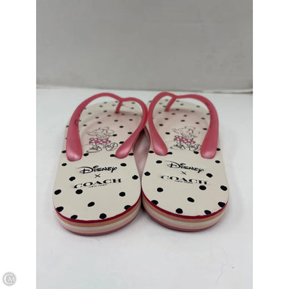 Sandals Designer By Coach In Pink, Size: 6