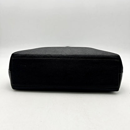 Pre-owned BALENCIAGA Calfskin Logo Small Shopping Black LA39923