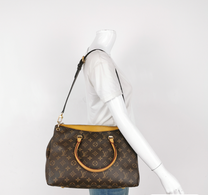 Louis Vuitton(LV)PALLAS Monogram GM 34cm 2013year brown 23060378320272