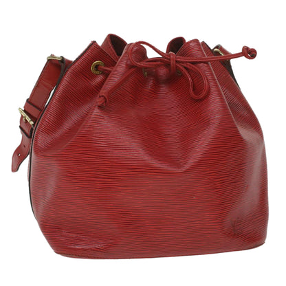 Louis Vuitton Red Leather Noe shoulder bag