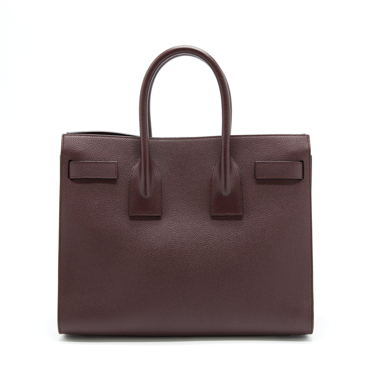 Saint Laurent/ YSL Sac De Jour Calfskin Burgundy Black Hardware