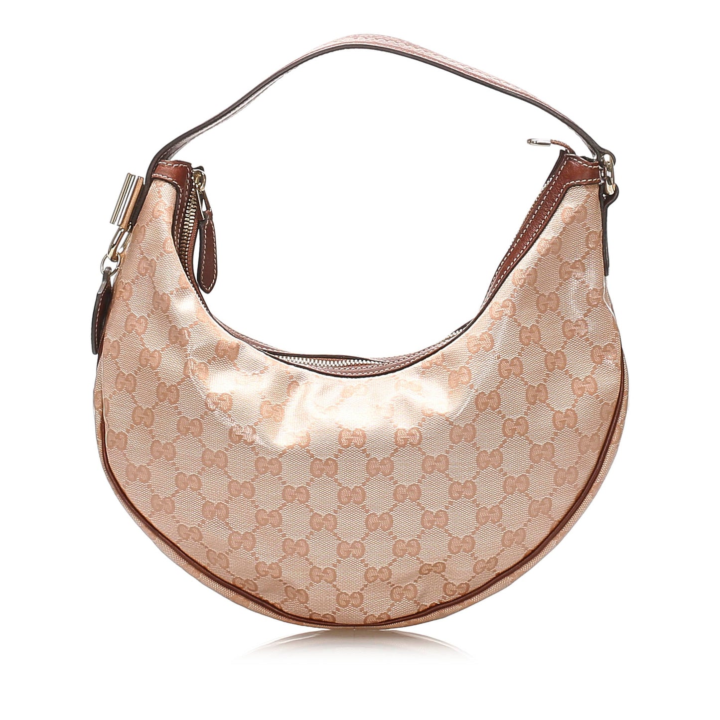Gucci GG Crystal Hobo Bag Brown