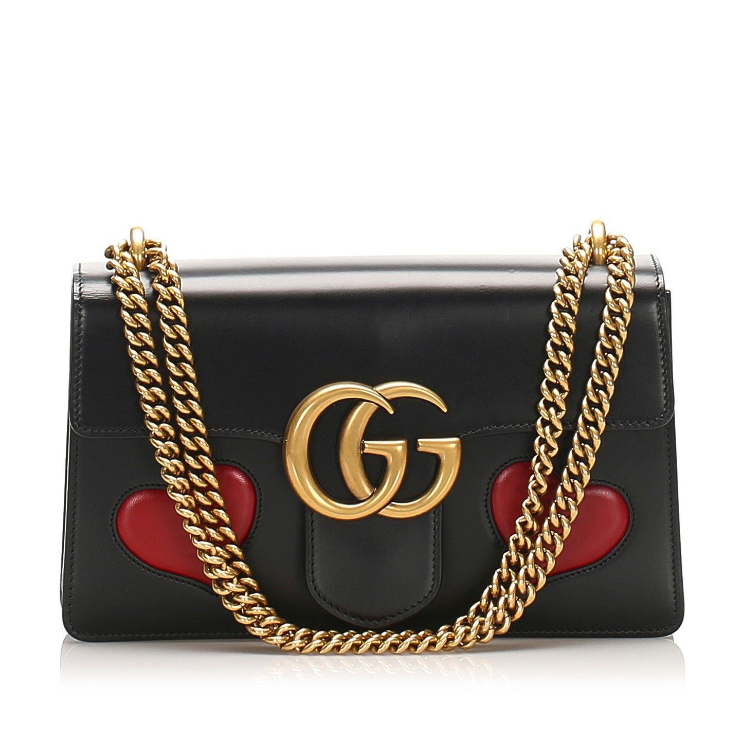 Gucci GG Marmont Shoulder Bag in Black with GHW