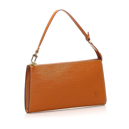Louis-Vuitton Epi Pochette Accessoires Brown
