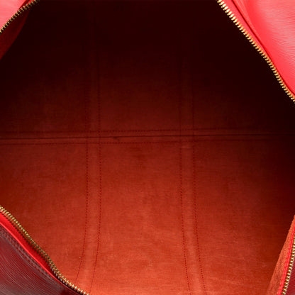 Louis-Vuitton Epi Keepall 50 Red