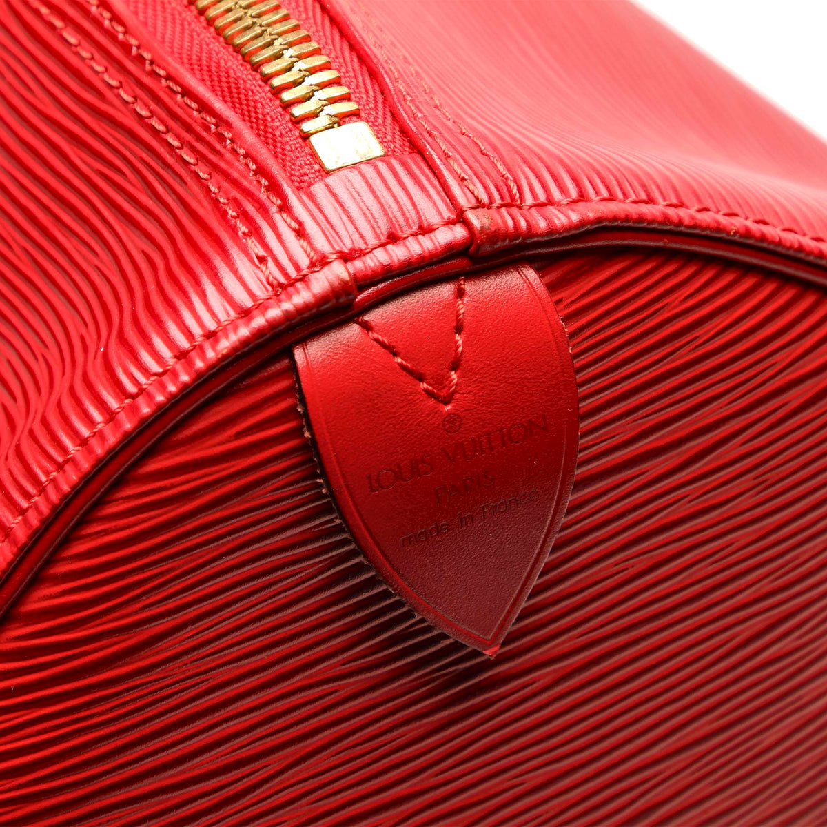 Louis-Vuitton Epi Keepall 50 Red