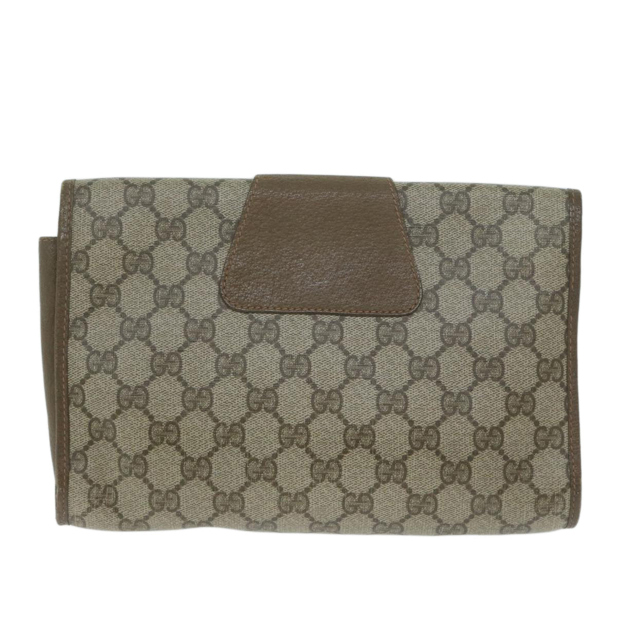 Gucci Ophidia Beige Canvas Clutch Bag