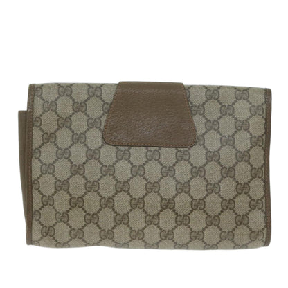 Gucci Ophidia Beige Canvas Clutch Bag
