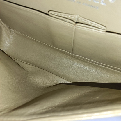 Chanel Timeless Classic Flap Medium Beige Caviar Leather Silver Hardware, 2005-2006