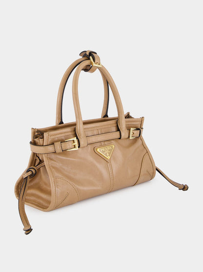 Bonnie Mini Leather Handbag Cameo