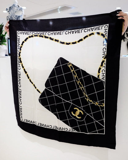 Chanel vintage silk scarf