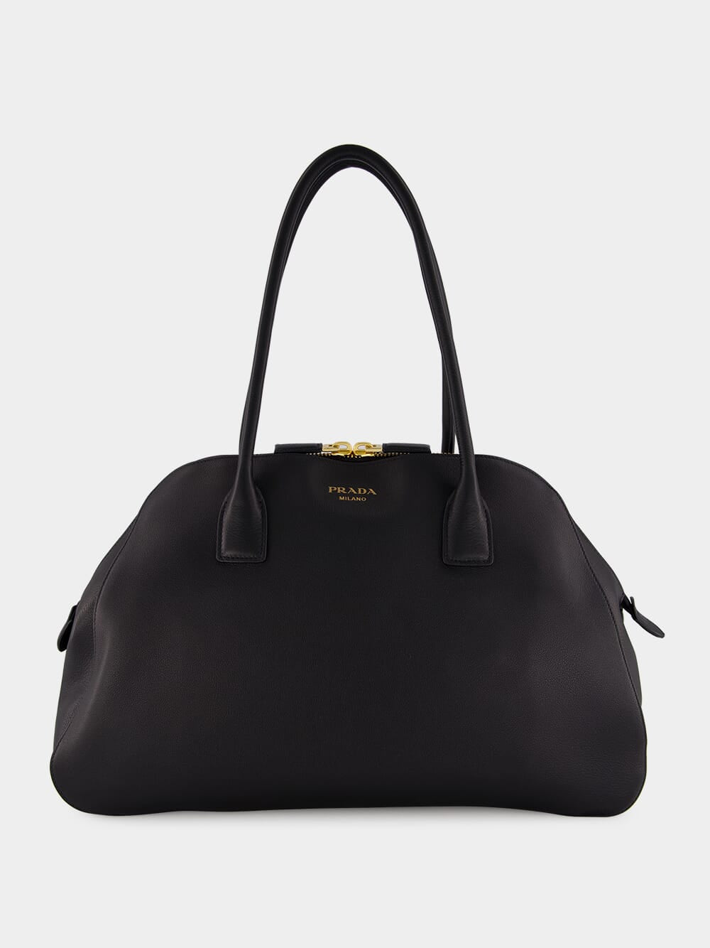 Black Medium Leather Tote Bag