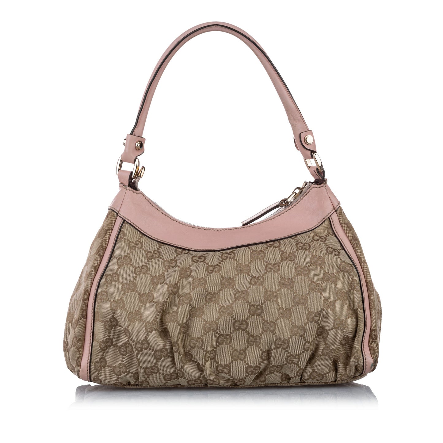 Gucci GG Canvas Abbey D-Ring Shoulder Bag Brown