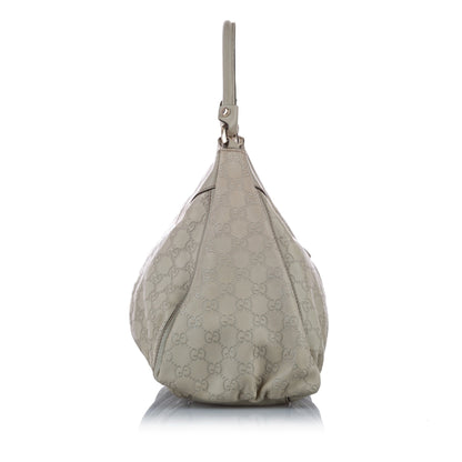 Gucci Guccissima Abbey D-Ring Shoulder Bag Gray