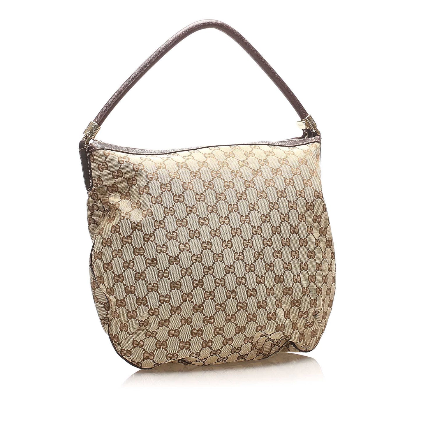 Gucci GG Canvas Hobo Bag Brown