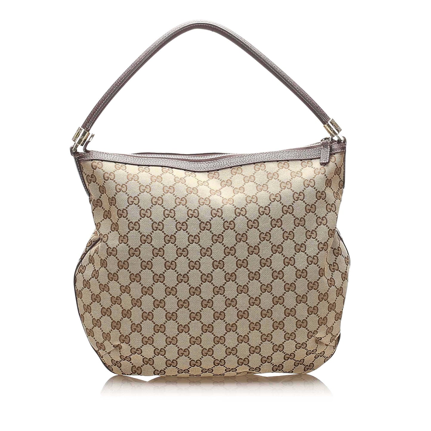 Gucci GG Canvas Hobo Bag Brown