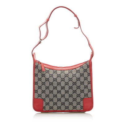Gucci GG Canvas Shoulder Bag Gray