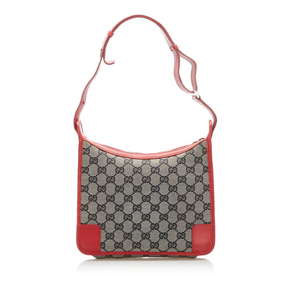 Gucci GG Canvas Shoulder Bag Gray