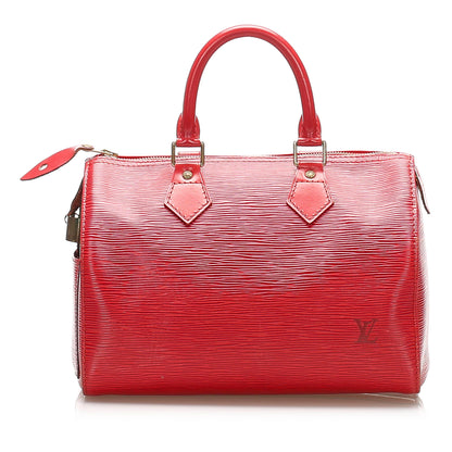 Louis-Vuitton Epi Speedy 25 Red
