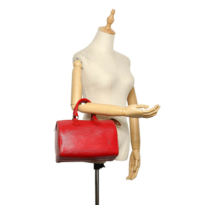 Louis-Vuitton Epi Speedy 25 Red