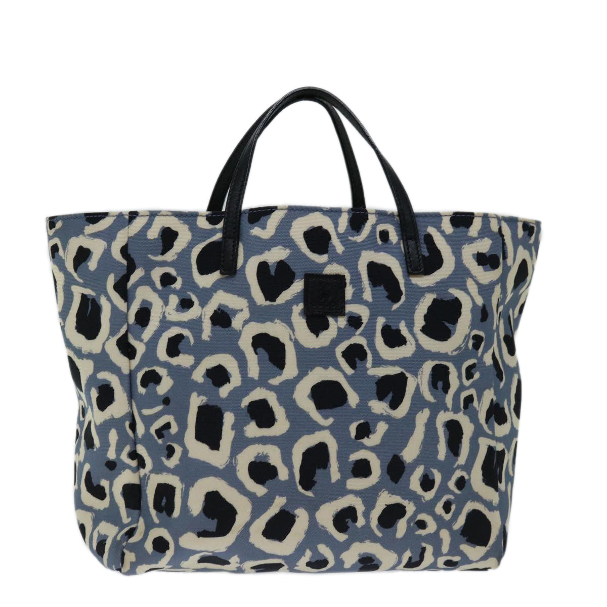 Gucci Padlock Blue Canvas Handbag