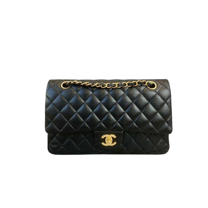 Classic Flap Medium Lambskin Black GHW