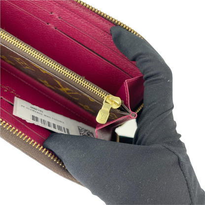 Louis-Vuitton Clemence Wallet Monogram Canvas Brown GHW