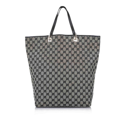 Gucci GG Canvas Tote Bag Gray