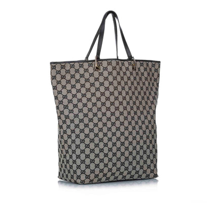 Gucci GG Canvas Tote Bag Gray