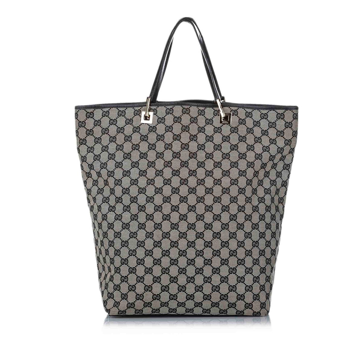 Gucci GG Canvas Tote Bag Gray