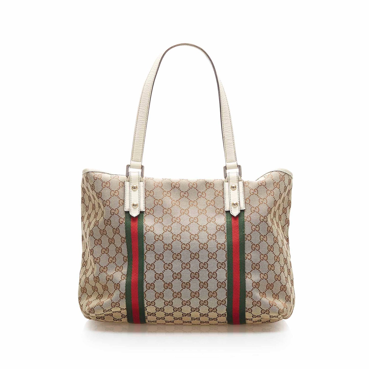 Gucci GG Canvas Jolicoeur Tote Bag Brown