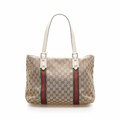 Gucci GG Canvas Jolicoeur Tote Bag Brown
