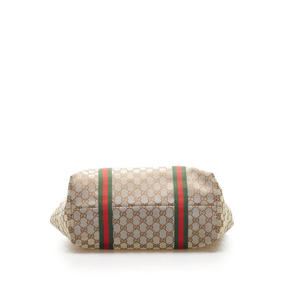 Gucci GG Canvas Jolicoeur Tote Bag Brown