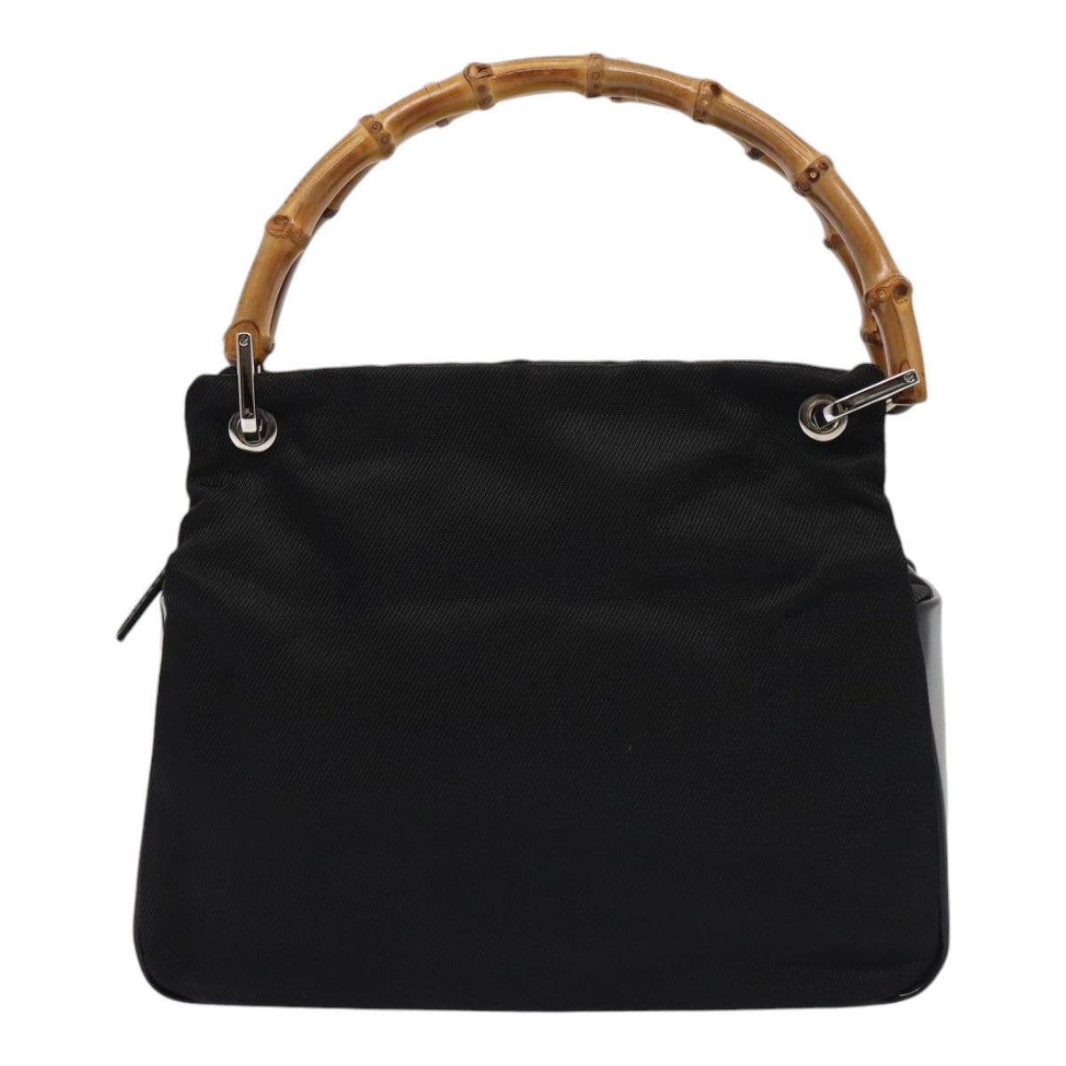 Gucci Bamboo Black Synthetic Handbag ()