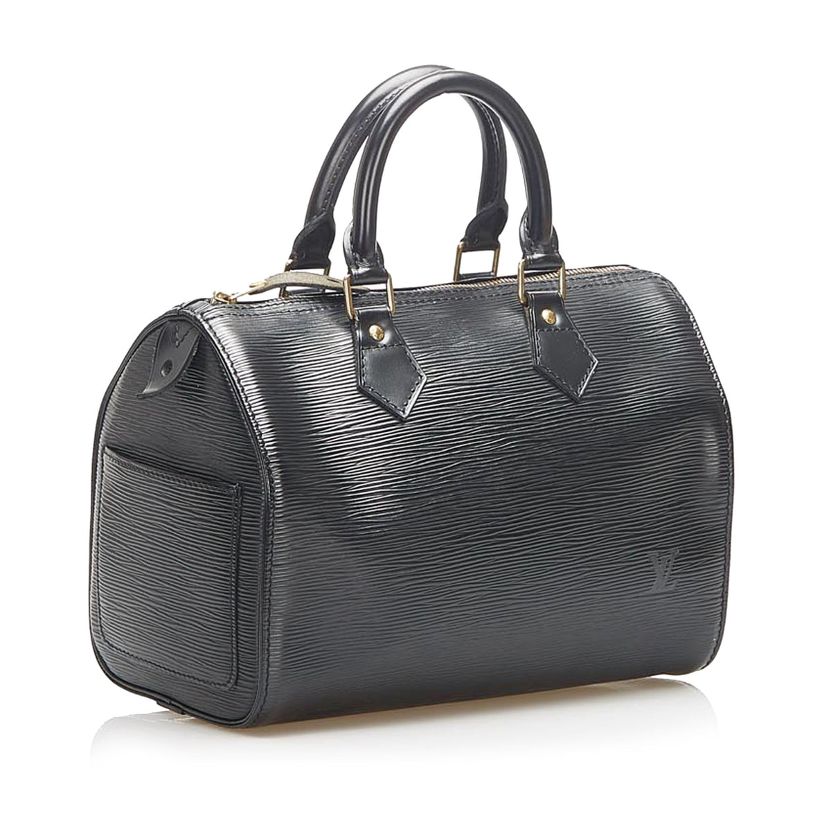 Louis-Vuitton Epi Speedy 25 Black