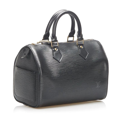 Louis-Vuitton Epi Speedy 25 Black