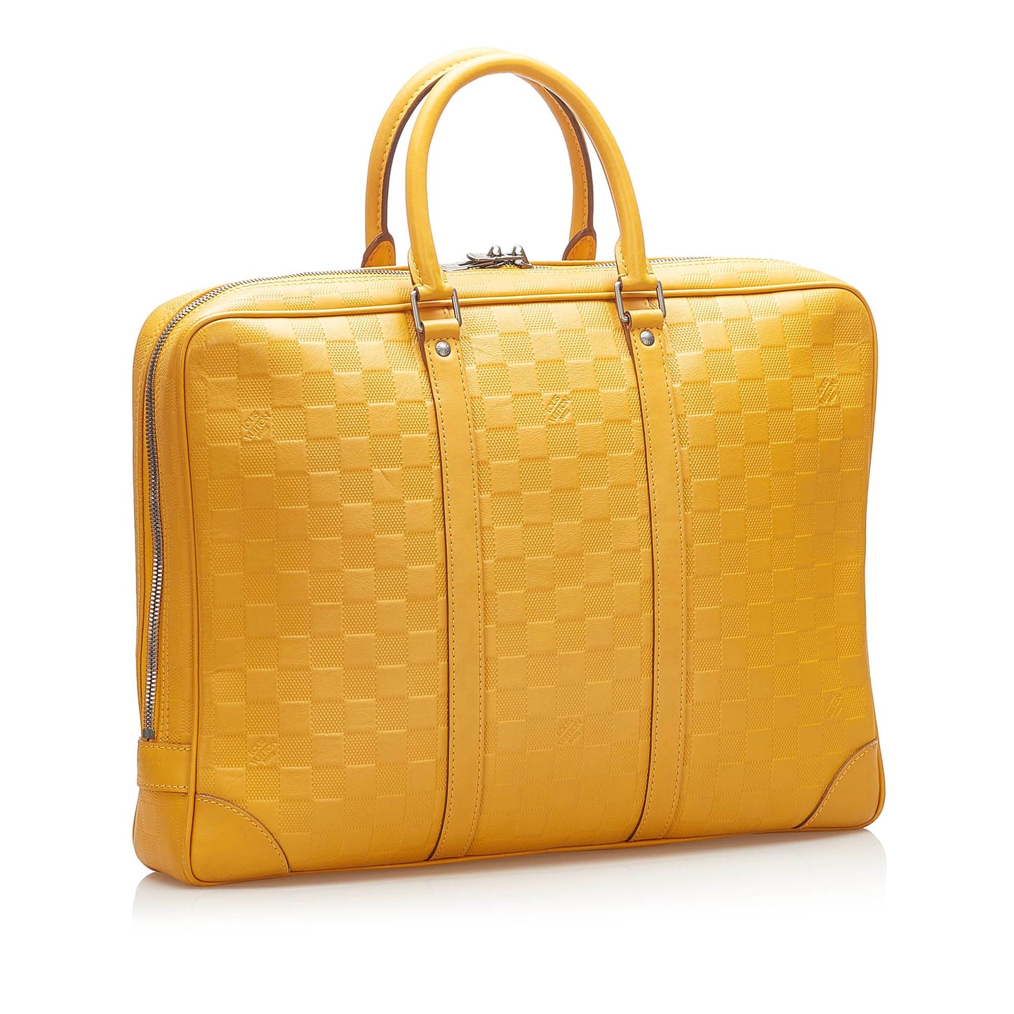 Louis-Vuitton Damier Infini Porte-Documents Voyage Yellow