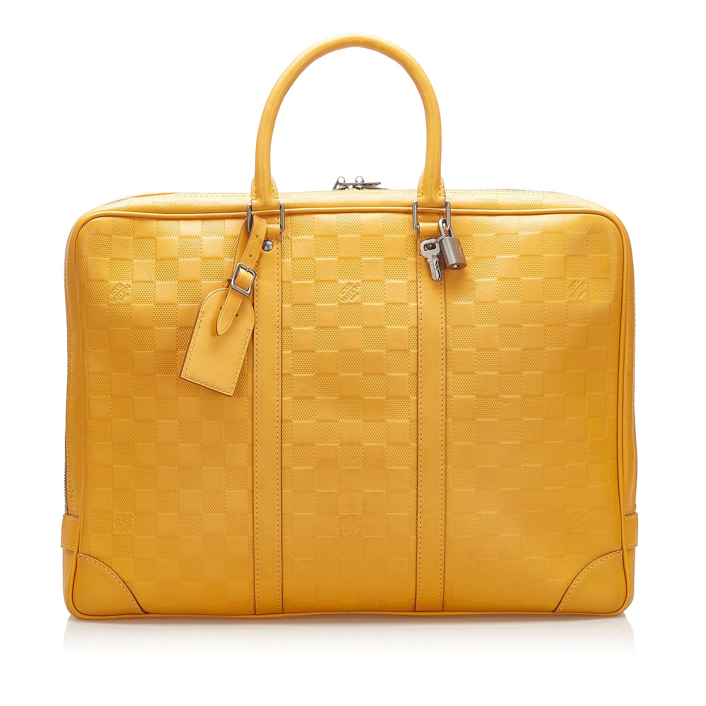 Louis-Vuitton Damier Infini Porte-Documents Voyage Yellow