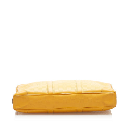 Louis-Vuitton Damier Infini Porte-Documents Voyage Yellow