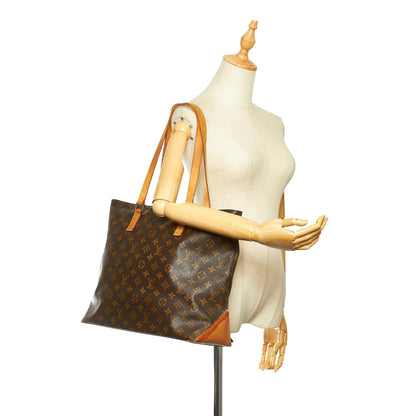 Louis-Vuitton Monogram Cabas Mezzo Brown