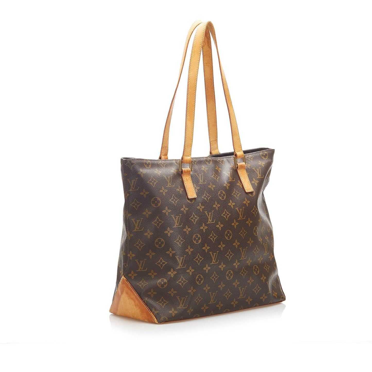 Louis-Vuitton Monogram Cabas Mezzo Brown